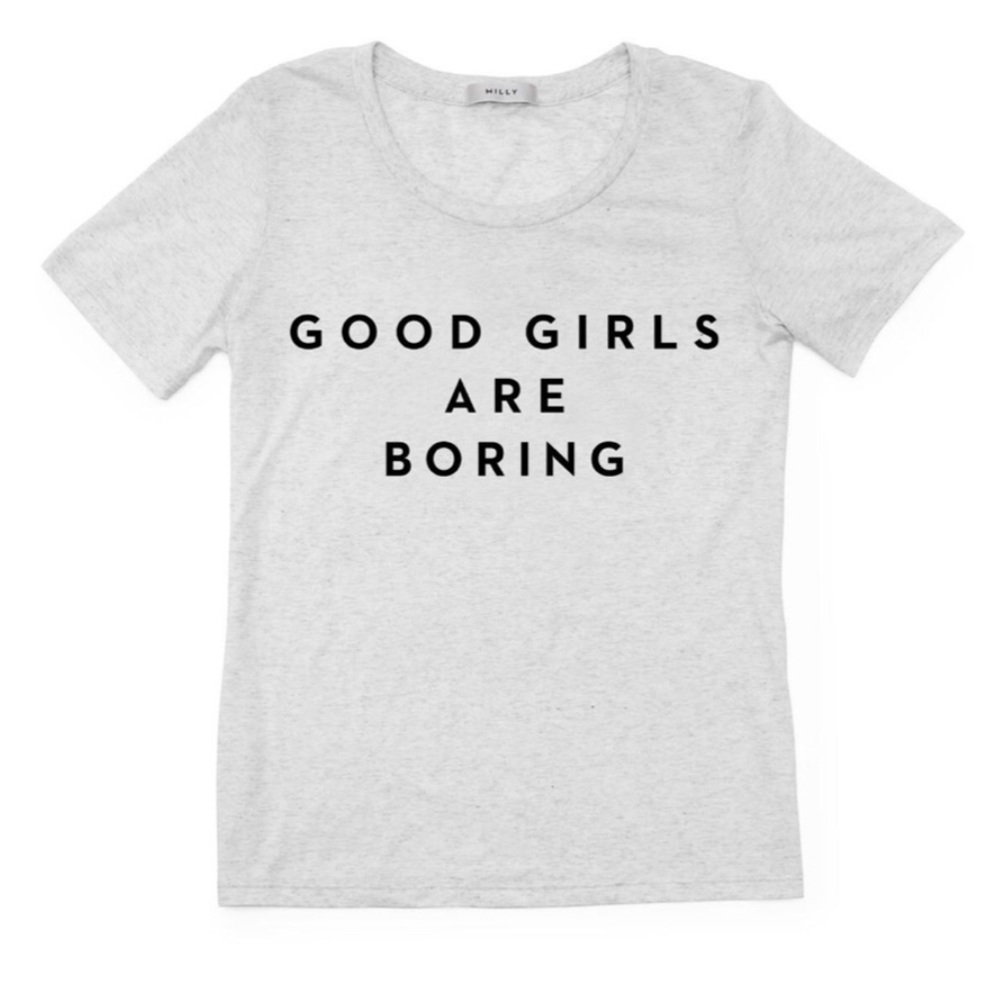 Milly good girls are boring t shirt M
